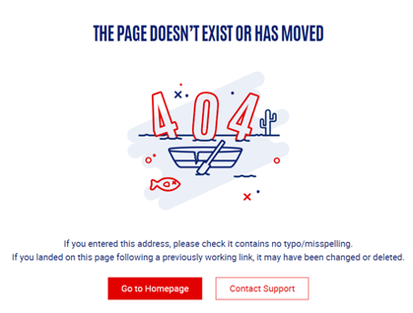 How to report a 404 error?